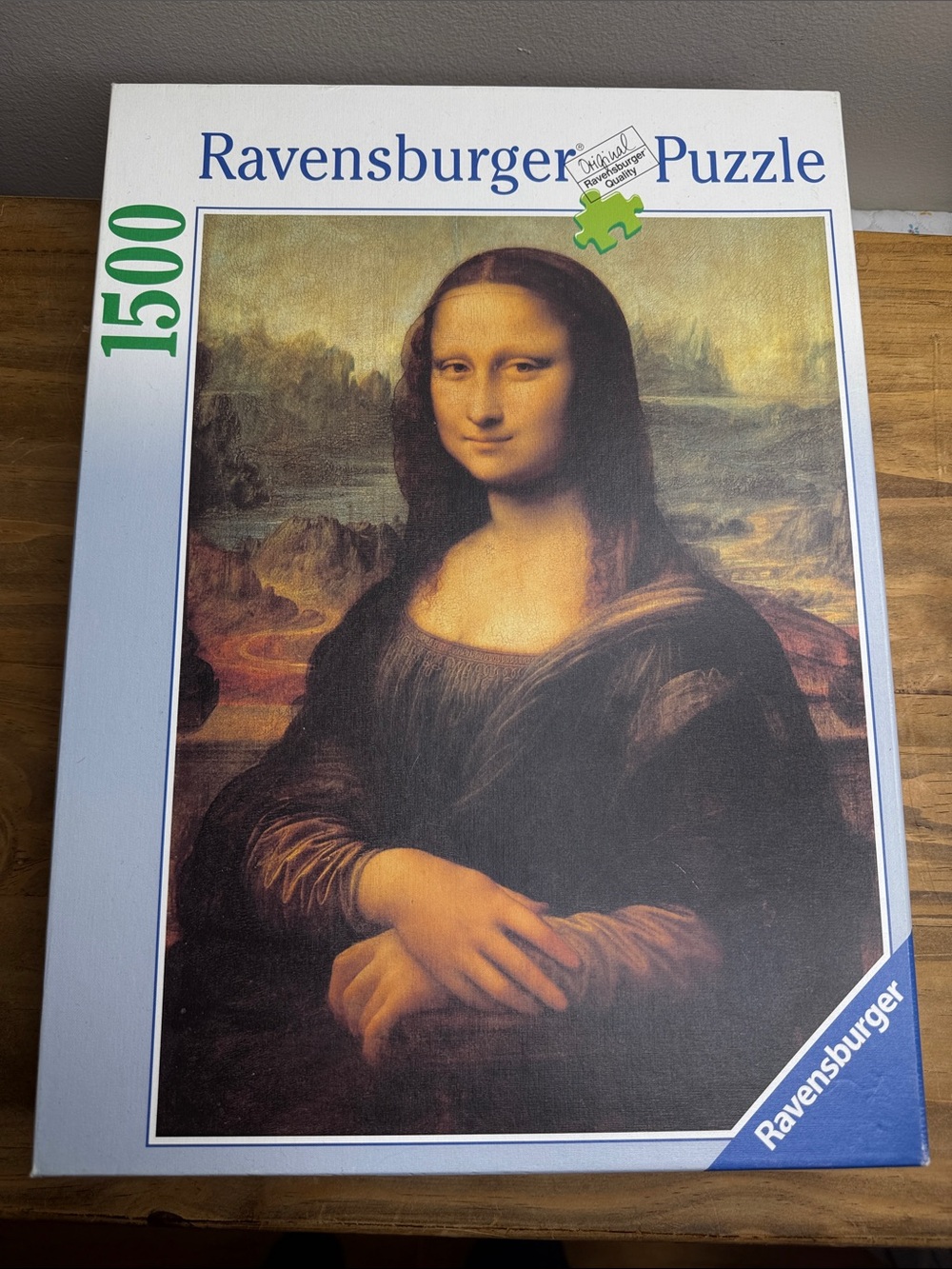 Ravensburger 1500-Piece Mona Lisa Puzzle - Brown & Cream Artwork like new